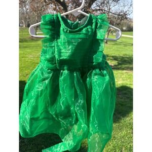 Trish Scully Child Girls 2 Emerald Elegant Whimsical Special Occasion Dress